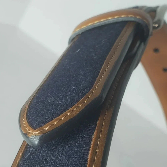 Tommy  Hilfiger Blue/Brown Mens Belt,Size 32/80. - Picture 2 of 5